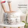 Taili Vacuum Compression Storage Bag for Clothes, Travel, Quilts, and Blankets - No Pump Required, Thickened Design.