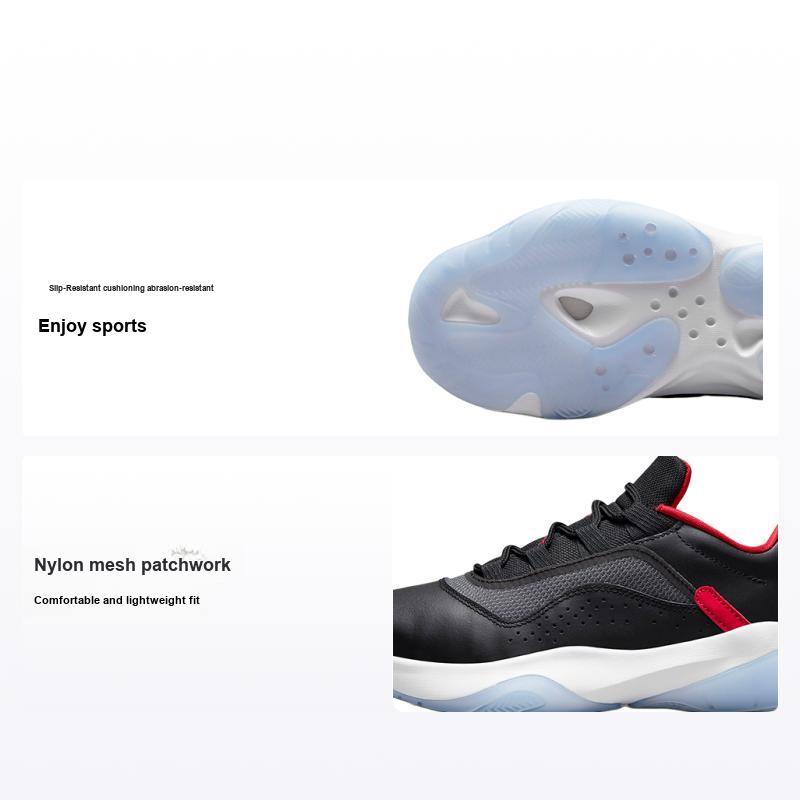 Air Jordan 11 CMFT Low GS Bred Dětské tenisky Černá Bílá Univerzitní červená CZ0907-006