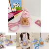 Stylish And Fun Plush Chest Bag For Girls Featuring Charming Cartoon Print In Vibrant Colors
