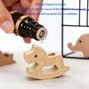 New Multifunctional Rocking Horse Reed Diffuser Wood for Home, Natural Fragrance Oil Diffuser, Perfume Volatilizing Wooden Stand