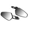 Motorcycle Rrview Mirror, 22mm Aluminum Alloy Rr View Side Mirrors Clr   with   Joint   for GROM MSX125 CB50