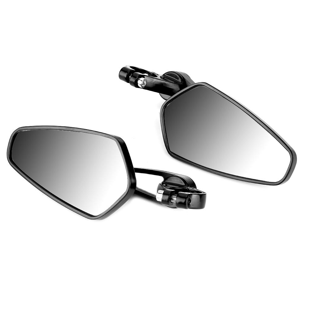 Motorcycle Rrview Mirror, 22mm Aluminum Alloy Rr View Side Mirrors Clr   with   Joint   for GROM MSX125 CB50