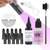 Salon Pro UV Hair Kit: UV Lamp + 30g Glue & Comb Remover,10s Fast-Curing Bonds,Long-Lasting Salon & Home Use