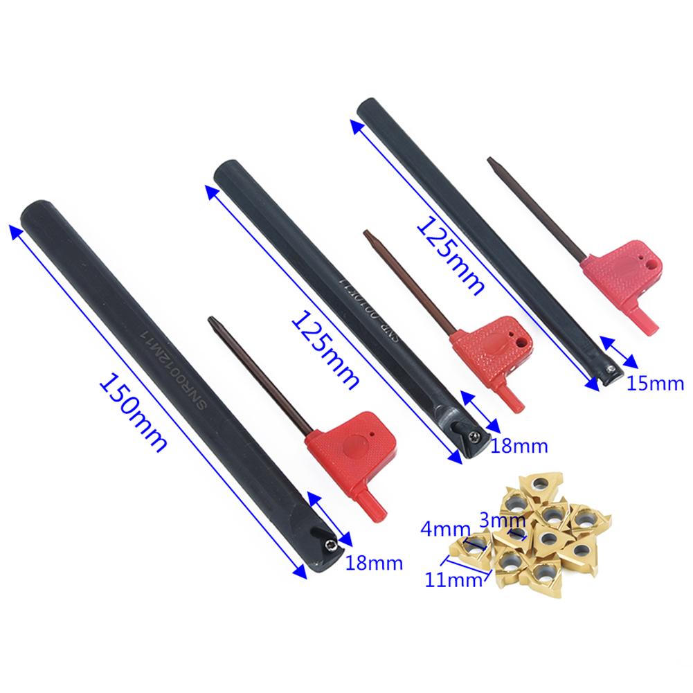 Turning Tool Holder SNR0008K11/SNR0010K11/SNR0012M11 Lathe Holder Tool With 11IR A60 Carbide Inserts