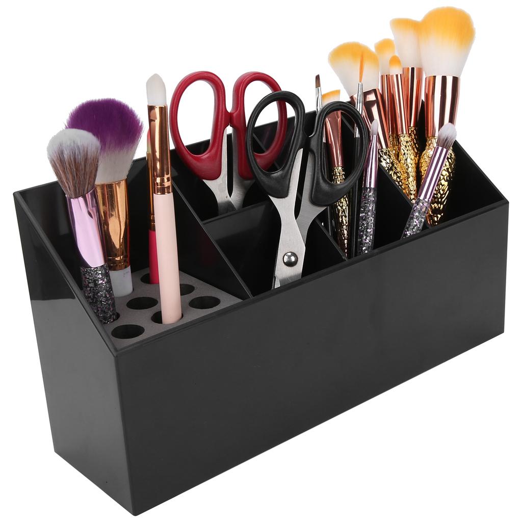 Scissors Organizer Holder Hairdressing Combs Hair Clips Hairdressing Tool Storage BoxBlack