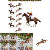 Stylish Retro Acrylic Car Pendant For Equestrian Enthusiasts And Festive Decor