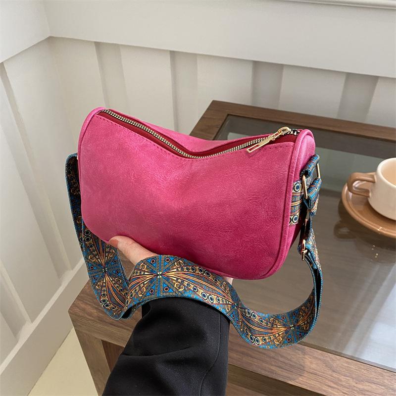 Women'S Bag Fashion Small Square Bag Niche Versatile Shoulder Bag Simple Solid Color Messenger Bag
