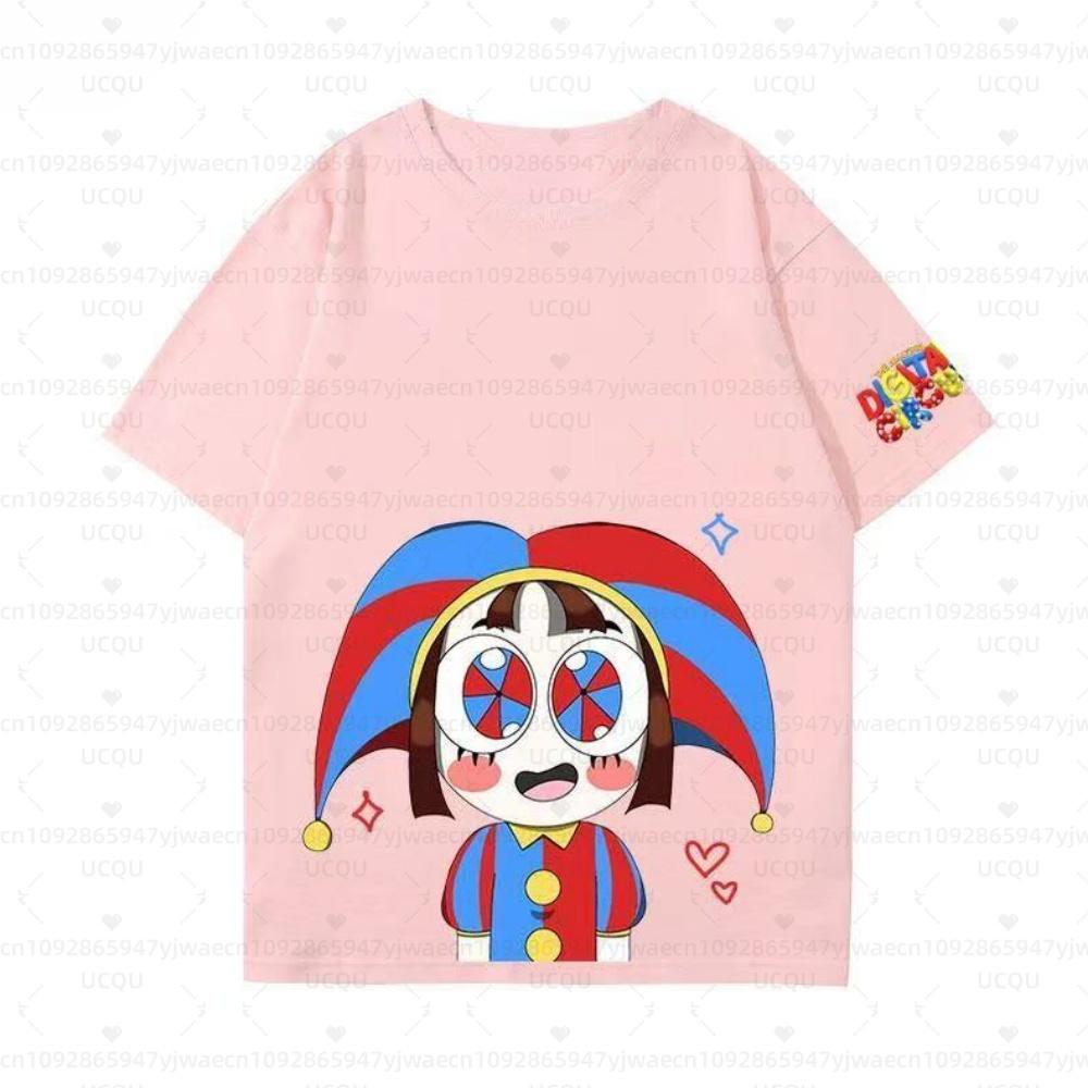 Estate Donna Uomo Il Fantastico Circo Digitale Manica Corta Estate Cotone Y2K Abbigliamento Comodo Casual Top T-shirt
