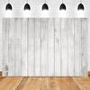 Wood Backdrop for Food Baby Portrait Photography Backdrops White Brown Wooden Board Plank Background for Party Decor Custom
