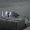 Women Anti Blue Light Reading Glasses Unisex Vintage Square Bifocal Presbyopia Ultralight Rimless Sunglasses Diopter