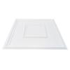 Ceiling Tiles 12-Pack 24 X 24 In PVC Easy Installation White Geometric