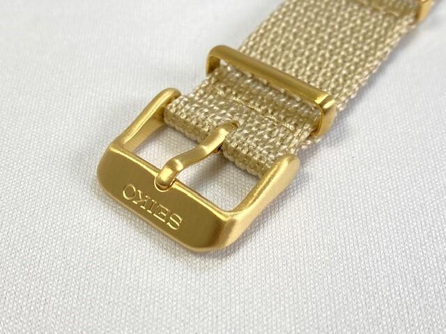 L0K9011K0 SEIKO SUS Design Reissue Model 18mm Nylon Band Beige for Via SCXP158/ 7N01-0KL0 (Ships Nekoposu)