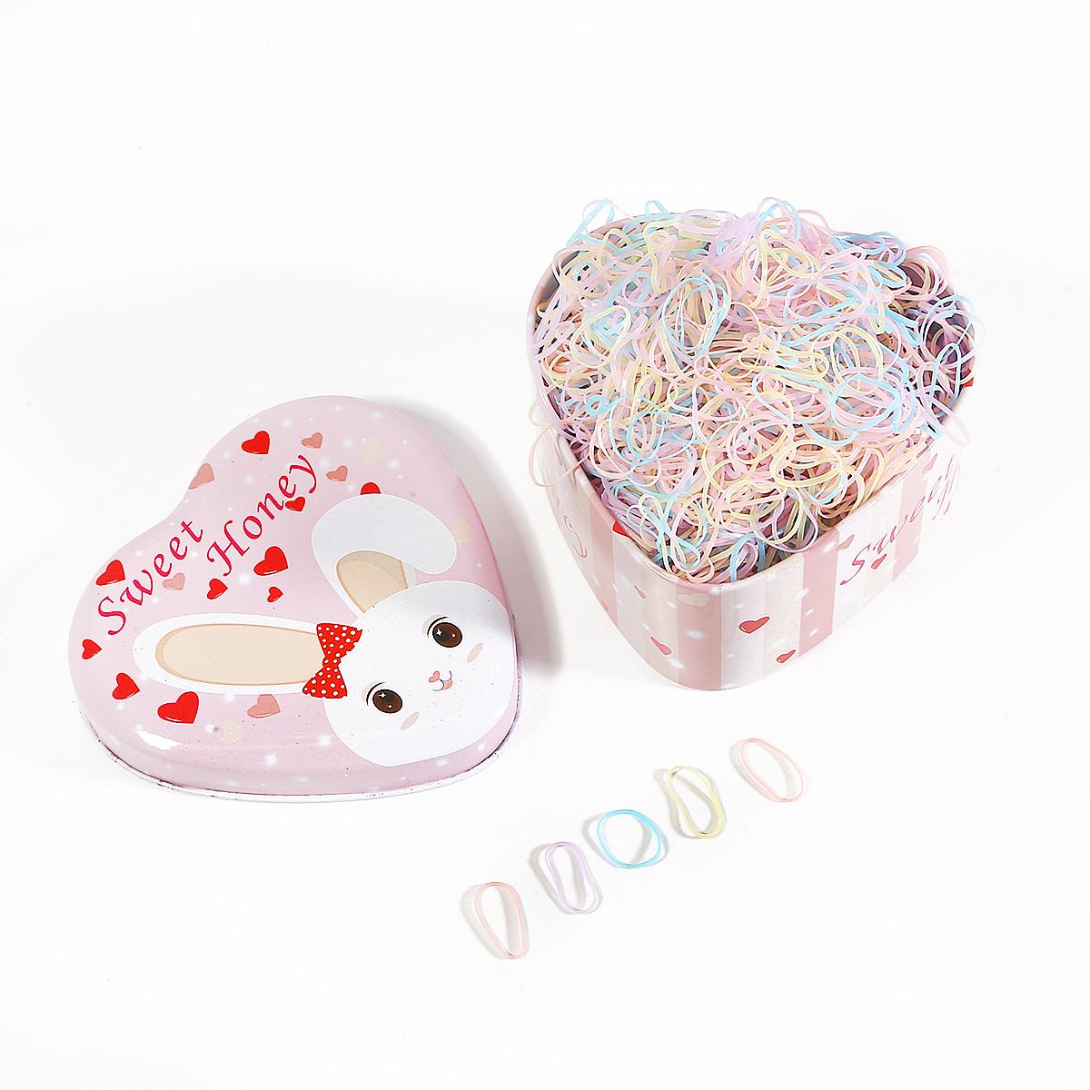 

500-1000 шт./пакет, детские плетеные ленты для волос, одноразовые резинки из ТПУ, резинки для волос, держатель для хвоста для девочек, резинки, инструмент для укладки волос Mix1 1000pcs