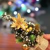 Christmas decorations mini small Christmas tree tabletop ornaments small gift Christmas tree