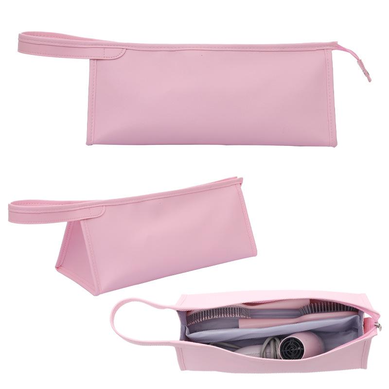 Waterproof PU Leather Hair Dryer & Curling Iron Storage Bag - High Quality, Fashionable & Portable