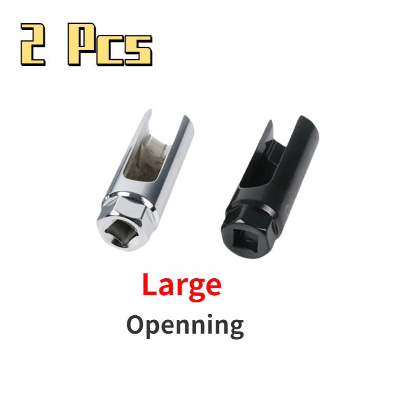 1/2 Stück Universal 22mm 1/2" Antrieb Auto Lambda Sauerstoffsensor Steckschlüssel Ausbau Einbau Werkzeug Professionelles Autozubehör