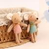 Kawaii Fabric Mouse Doll Thumb Doll Toy Cute Angel Wings Mouse Dolls Toys Soft Plush Toy Home Decoration For Kid Gifts
