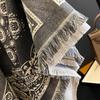 New Elegance Cashmere Warm Scarf For Women Winter Thick Blanket Wraps Two-sided Bufanda Echarpe Pashmina Luxury Print Shawl