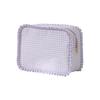 Waterproof Lacework Makeup Bags Nylon Grid Printing Storage Bag Toiletry Organizer  for Women Girls