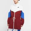 Nike Sportswear Full Zip Woven Retro Sports Stand Collar Jacket Women Jacket White CJ2047-100