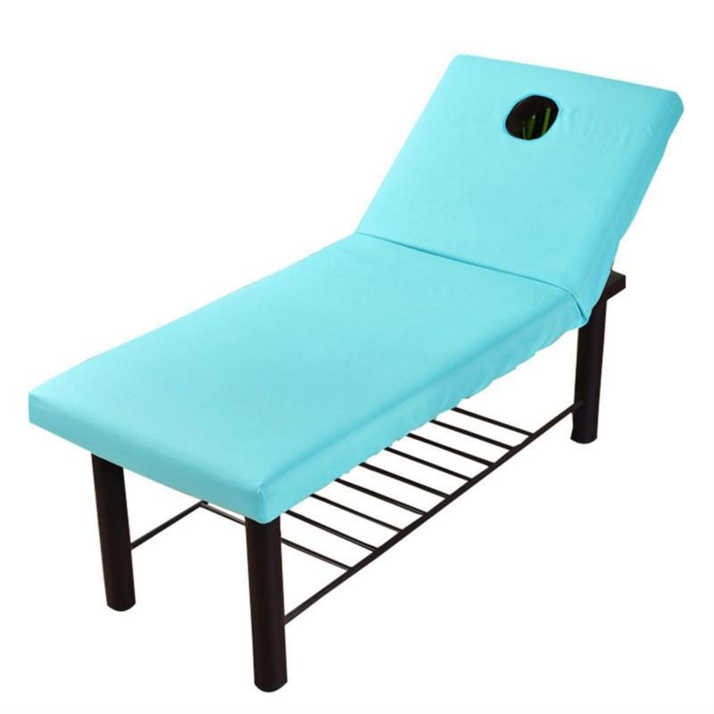 SPA Fitted Sheet Soft Massage Table Bed Fitted Sheet Solid Color Elastic Band Beauty Bed Cover For SPA Salon Therapy Universal