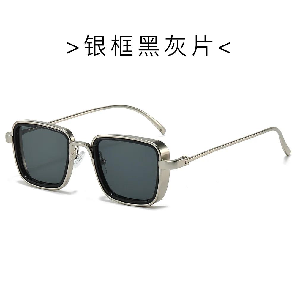 New Stylish Retro Brand Shades Men Women Sun Glasses Square Vintage Metal Steampunk Sunglasses UV400 Gafas De Sol