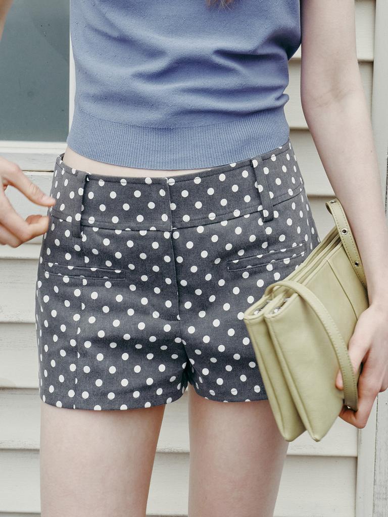 Leibeu Dot Pocket-Detail Shorts Vw6Ml679_2Color