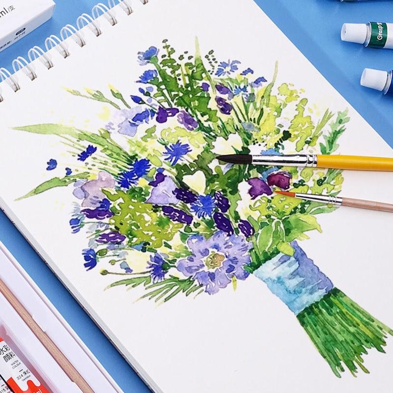 Gouache Paint Set Watercolor Tubes (0.17 Oz, 5 Ml) Rich Pigments Non Fading Washable Paints for Artist Hobby Painters