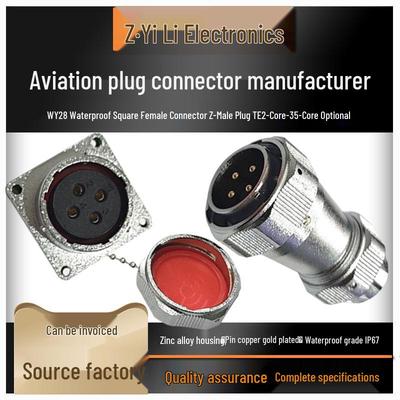 IP67 Wasserdicht WY28 26-Pin Luftfahrt-Steckverbinder, Quadratischer Stecker JK23457910.