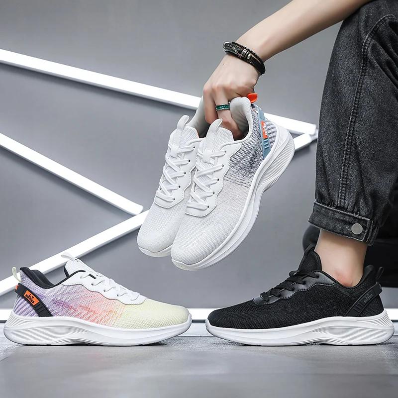 Mesh Super Light Men Running Sneakers Fashion Breathable Tenis Masculino Outdoor Wear-resisting Athletic Shoes Large Size 39-50