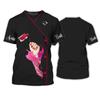 Nail Polish Manicurist 3D Print T-shirt Manicure Tool Women Men Streetwear Uniform Workwear T Shirts Y2k Tops Oversized Tees