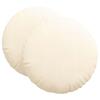 Seat Cushion 2 Pcs Cream Ø60 X 21 Cm Cord Fabric