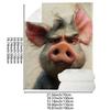 Interesting Pig-themed Pattern Flannel Printed Blanket Suitable for All Seasons Suitable for Living Room Office Sofa and Travel