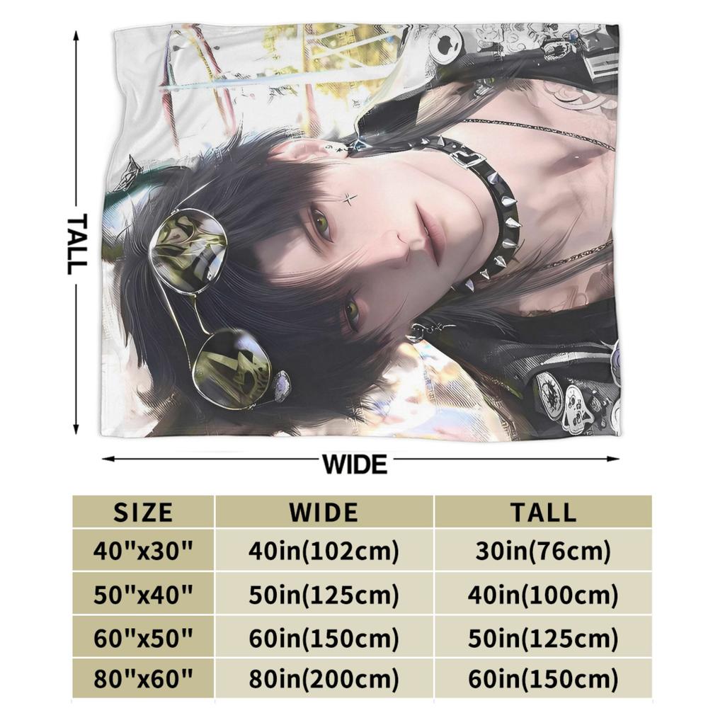 Game Love and Deepspace Sylus Flannel Blankets  Warm Throw Blanket for Living Room Travel Street Trend Bedspread Sofa Bed Cover