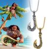 Pendant Necklace Moana Maui Fishhook Titanium Steel Ornaments Hawaiian Anime