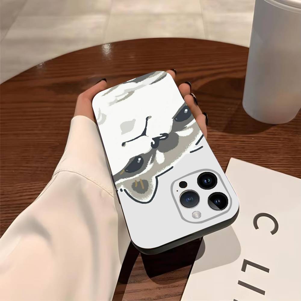 

K-kawaii Raccoon Phone Case For iPhone 17,16,15,14,13,12,11,Pro,X,Xs,MAX,Plus TPU Soft To Skin-friendly Cover iPhone13PROMAX
