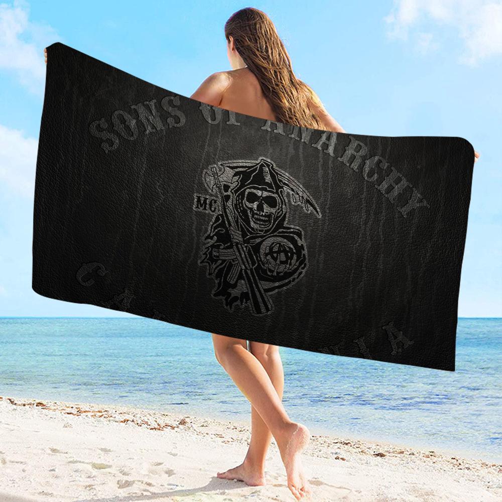 Son Of Anarchy Towel Microfiber Beach Towel Absorbent Quick Dry Soft Yoga Swimming Resort Mountain Climbing Towel