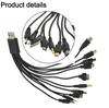 Home Use 10 In 1 USB Cable 10 In 1 USB Charging Cable Mobile Charger Compact USB Charger Resilient Material For SAMSUNG