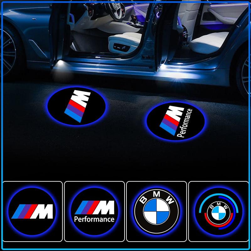 2pcs Laser Projector Ghost Shadow LED Car Door Welcome Light For BMW M Performance 1 3 5 7 Series M3 M4 M5 M6 X1 X3 X5 X6 X7 E30 E34 E36 E39 E46
