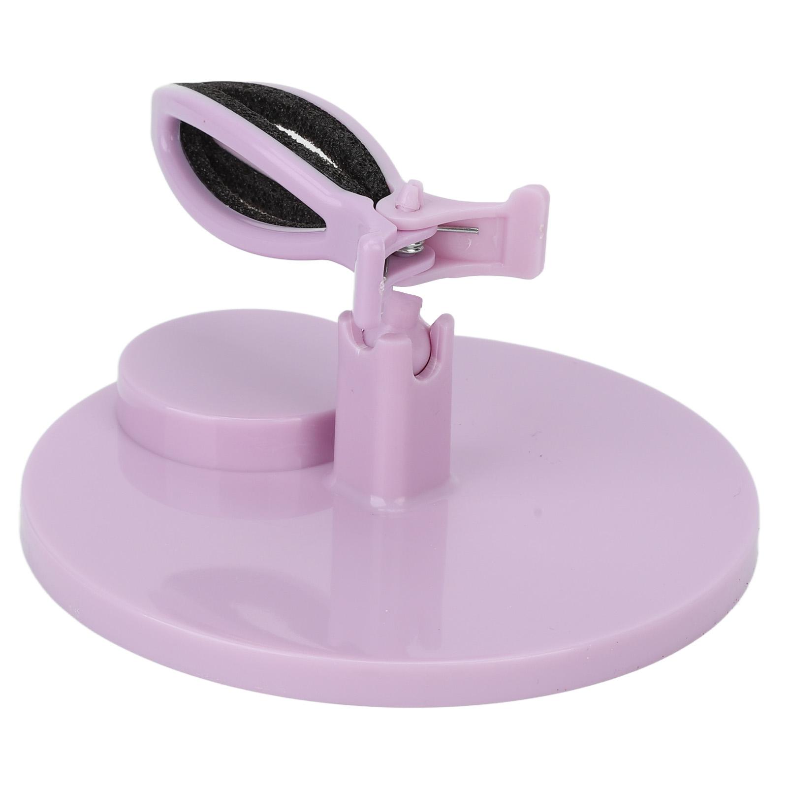 

Держатель для флакона лака для ногтей Откидывающийся держатель для лака для ногтей Вспомогательные инструменты для рисования ногтей фиолетовый