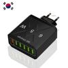 6 Ports USB Charger Fast Charging Mobile Phone Charger Adapter For iPhone Samsung Xiaomi QC 3.0 EU/US/KR/UK Fast Charge Plug