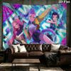 K-Pop Shadow Legends Wall Tapestry Aesthetic Wall Hanging Printed Fabric Blanket Decorative Tapestries for Bedroom Living Room Home Decor