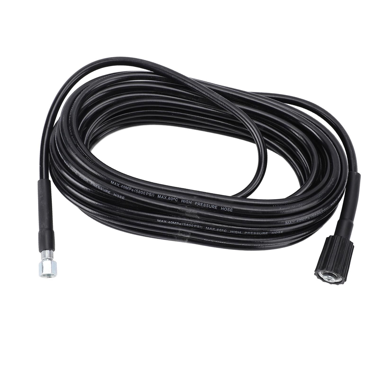 High Pressure Washer Hose Multipurpose Rubber Flexible Durability Fit for Cars RVs Patios Decks Fences