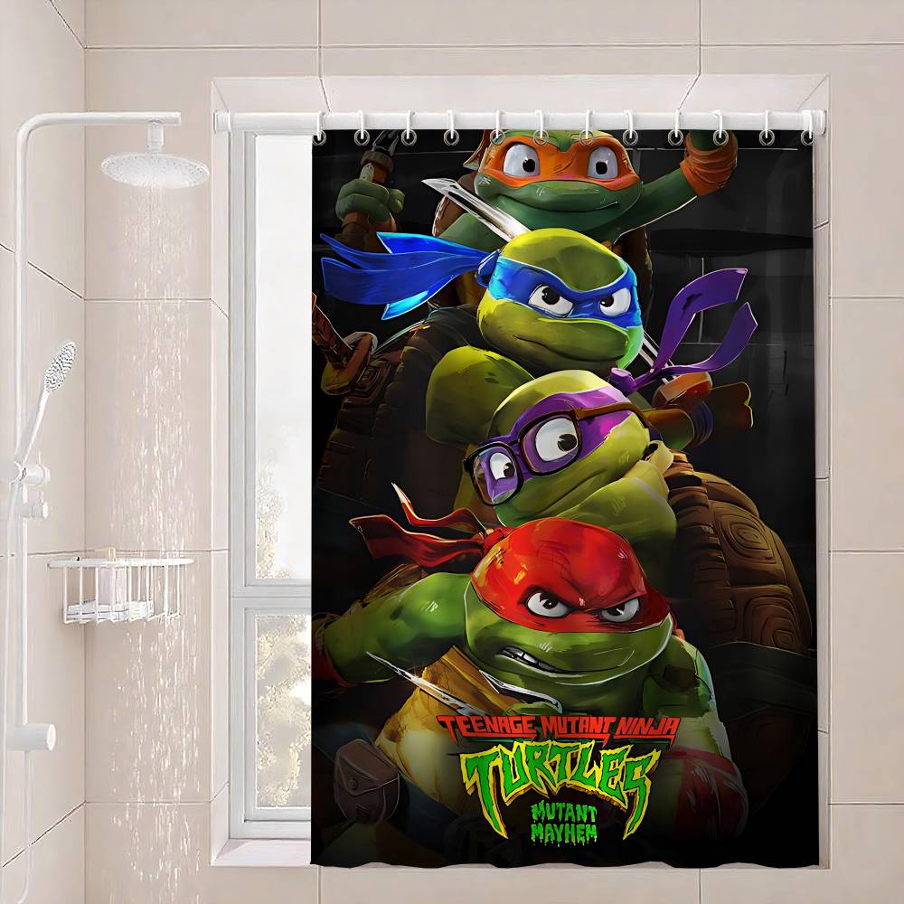 

Teenage Mutant N-Ninja Turtles Shower Curtain - Water-Repellent And Leak-Resistant, Mold And Mildew Resistant For 150x180 cm