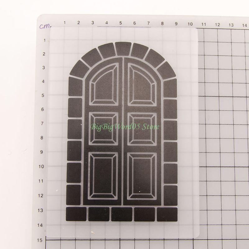 24TE 9 Styles Plastic Embossing Folder Template for DIY Scrapbooking Photo Album Card