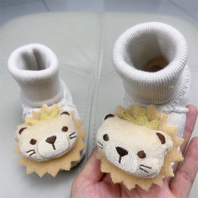 Winter Soft-soled Newborn Baby Cotton Shoes 0-6 Months Thickened Baby Anti-drop Socks Shoes Keep Warm and Do Not Lose Fluff Shoes