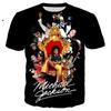 Michael Jackson 3D Tištěné Tričko Unisex Letní Ležérní Streetwear Hip Hop Krátký Rukáv Harajuku Oversized Tričko Top