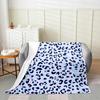 Purple Cow Print Blanket Soft Fleece Throw Modern Home Decor Cozy Living Room Sofa Bedding Gift for Women Girls