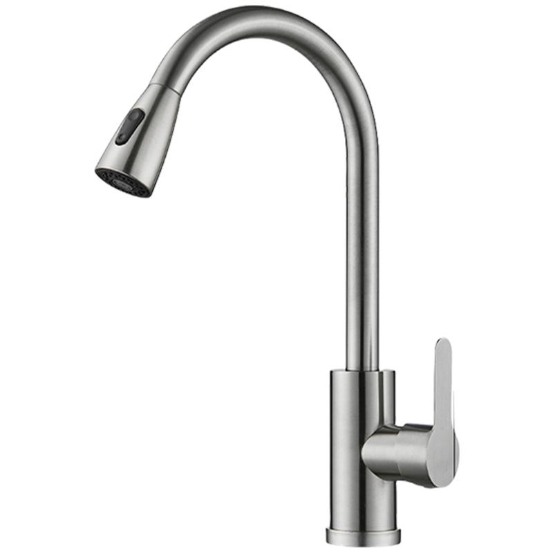 Kitchen Sink Faucet Hot/Cold Water Switches Multiple Directional Stretchable Basin Mix Tap Multiple Directional Faucet