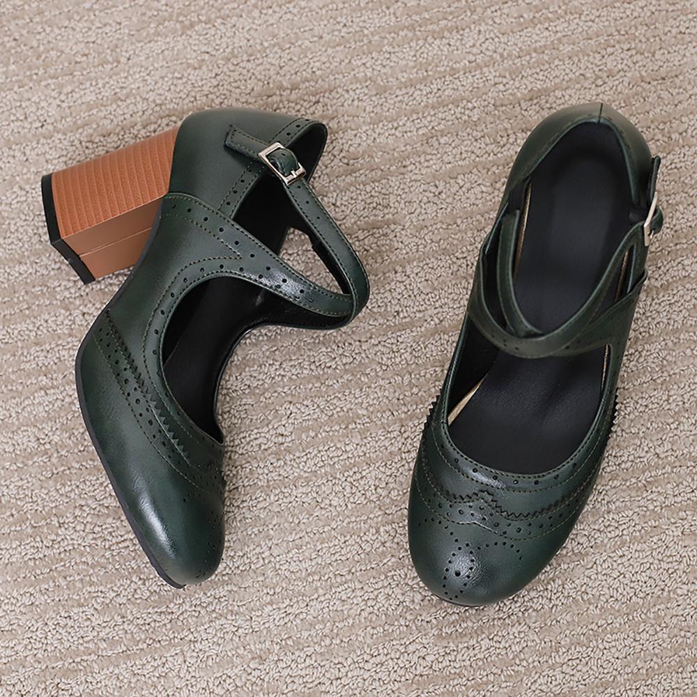 Scarpe Décolleté Donna Mature Punta Tonda Tacco Largo Alto Scarpe Eleganti Taglie Forti 46 50